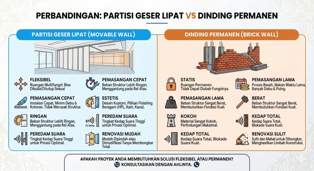 perbandingan partisi geser