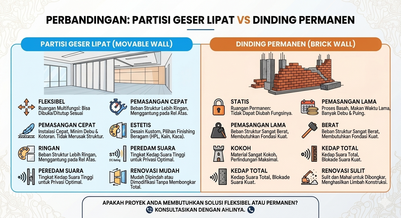 perbedaan partisi geser